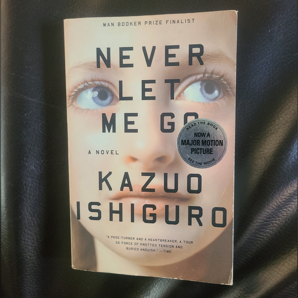 'Never Let Me Go' paperback by Kazuo Ishiguro